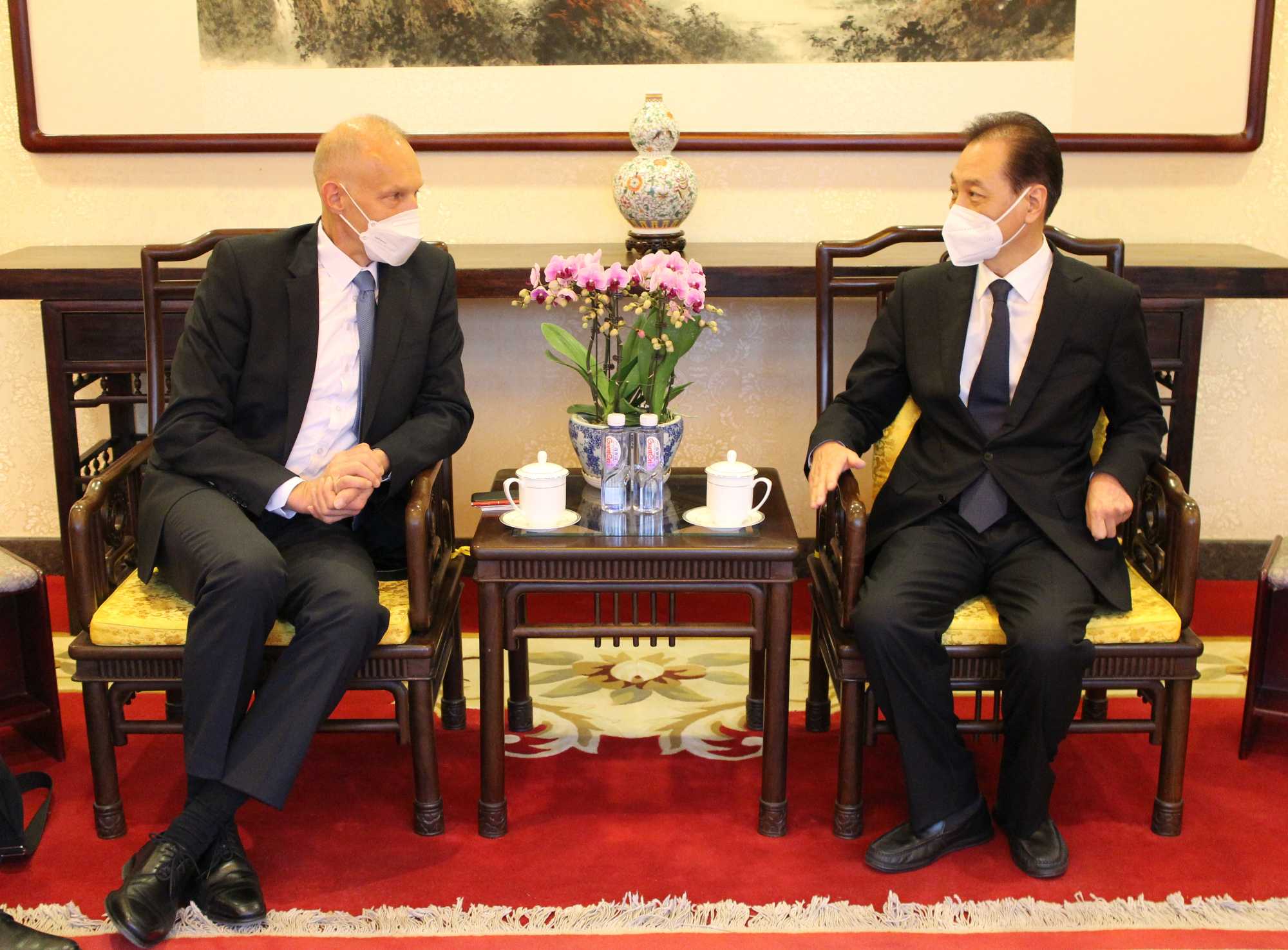 President Wang Chao Meets with  Polish Ambassador to China